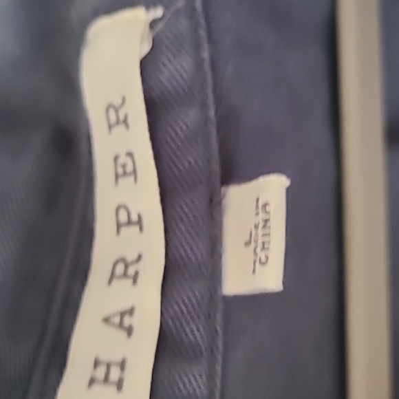 Harper Slate Blue Twist Front Tunic Top, L - Picture 5 of 6